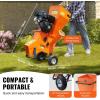 imageVEVOR Wood Chipper Shredder Mulcher 12 HP Heavy Duty Gas Powered 2 Max Diameter 420cc 86 kW Engine Woodchipper Fast Wood Chipping Chopping for Forestry Gardens Landscaping EPA Listed