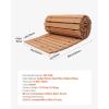 imageVEVOR Wooden Garden Pathway 8 ft L x 17 in W NonSlip Straight Garden Walkway Roll Out Cedar Outdoor Walkway Path with Wire Rope Connection Decorative Garden Paver for Backyard Wedding Party8ft17in