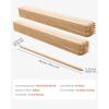 imageVEVOR Wooden Garden Stakes 25 Pcs 24 x 05 x15 in Survey Grading Stakes Garden Ground Stake with Sharp Point Fir Wood Plant Support Stake Sign Posts for Silt Fence Backyard Boundaries Baselines075 x 075 x 36in50pcs