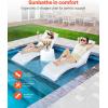 imageVEVOR inPool Lounge Chairs Set of 2 Chaise Lounger Inside Lounge Chairs for up to 5quot Water Depths Fixed in Pools ampamp Floating on Water Suitable for All Pool Types Poolside ampamp Sun Deck Tanning