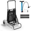 imageVEVOR Beach Dolly with Big Wheels for Sand 299quot x 154quot Cargo Deck w 12quot Balloon Wheels 165LBS Loading Capacity Folding Sand Cart ampamp 27quot to 447quot Adjustable Height Heavy Duty Cart for Beach20 x 15 Cargo Deck  9 Balloon Wheels