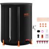 imageVEVOR Collapsible Rain Barrel 53 Gallon201 L Portable Rain Water Collection Barrel PVC Rainwater Collection System with Spigots and Overflow Kit Water Barrel for Garden Water CatcherCollapsible Rain Barrel