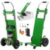 imageVEVOR Electric Stair Climbing Dolly 880lbs Electric Stair Climbing Hand Trucks with 1575in Rope ampamp Extendable Handle Heavy Duty Stair Climber for Warehouse Logistics Moving FurnitureBlueGreen