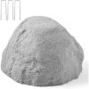 imageVEVOR Faux Rock Cover Outdoor Fake Rock Well Pump Cover Realistic Natural Texture Lightweight ampamp WeatherResistant Artificial Boulder for Landscaping Garden Yard Dcor Sandy Brown Small SizeIrregular conesmall sizelight grey