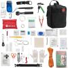imageVEVOR First Aid Kit 500 Pieces 600D Nylon Large Survival First Aid Bag Emergency Medical Supplies for Home Car Office Travel Camping Truck Hiking Sports Vehicle and Outdoor EmergenciesBlack