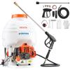 imageVEVOR Gas Powered Backpack Sprayer 265CC 09HP Engine Garden Sprayer with 65 Gallon Tank Large Area Coverage Lawn Spraying Machine with 24 in Wand ampamp Nozzles for Efficient Gardening ampamp Farming5 Gal Backpack Sprayer