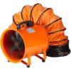 imageVEVOR Industrial Portable Air Blower Ventilator with Hose 3198CFM 12 Inch Heavy Duty Tube Exhaust Fan with 164ft Flexible Duct 585W High Velocity Air Mover for Extraction and Ventilation1070CFM  8in16ft Combo Fan and Hose