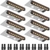 imageVEVOR Landscape Lighting 6W Low Voltage LED Landscape Lights IP66 Waterproof Landscape Spotlights Yard Lawn Garden Pathway Outdoor Lights 12V 24V 450LM Warm White 3000K 12 Pack with ConnectorsOutdoorLandscape Lights