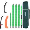 imageVEVOR Manual Pole Saw 38727 ft Extendable Pole Tree Pruner with Scissors Sharp 65Mn Steel Blade Lightweight Fiberglass Handle Pole for High Branch Trimming Pruning Tool for Palms and ShrubsTree Pruner