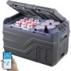 imageVEVOR NLS45 12 Volt Car Refrigerator Fridge 32 L Dual Zone Portable Freezer 468 Adjustable Range 1224V DC and 100240V AC Compressor Cooler for Outdoor Camping RV Bule and greyDual Zone 264QT