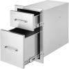 imageVEVOR Outdoor Kitchen Trash Drawer 197quotW x 29quotH x 157quotD Inch Outdoor Kitchen Drawers Stainless Steel for Outdoor BBQ Island KitchenVertical