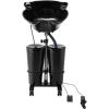 imageVEVOR Portable Shampoo Bowl Shampoo Sink for Washing Hair with Electric Pump Includes 2 Buckets 2 Showerheads Drain Hose Height and Angle Adjustable Portable Wash Bowl for Home Salon Use BlackHair sink wdouble bucket  foot switch