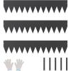 imageVEVOR Steel Landscape Edging 3 Packs 40 x 8 in RustResistant Metal Landscape Edging Bendable Garden Edging Border Heavy Duty Lawn Edging EasytoInstall Flower Bed Yard Pathway Divider Black