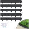 imageVEVOR Steel Landscape Edging 5 Packs 39 x 3 in RustResistant Metal Landscape Edging Bendable Garden Edging Border Heavy Duty Lawn Edging EasytoInstall Flower Bed Yard Pathway Divider Black39 L x 5 H