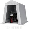 PE Carport with Sidewall - Gray