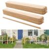imageVEVOR Wooden Garden Stakes 25 Pcs 24 x 05 x15 in Survey Grading Stakes Garden Ground Stake with Sharp Point Fir Wood Plant Support Stake Sign Posts for Silt Fence Backyard Boundaries Baselines075 x 075 x 36in50pcs
