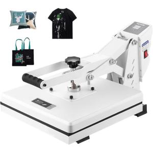 imageVEVOR 15x15 Heat Press Machine 8 in 1 Combo with 30 OZ Tumbler Press ampamp Hat Press Slide Out Heat Press Sublimation Machine for TShirts Hats Caps Tumblers Glass Cans Mugs and Plates Light Green15x15White