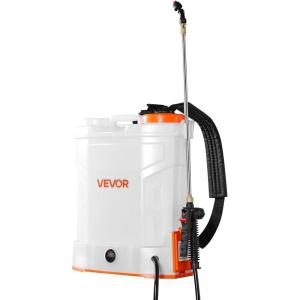 imageVEVOR Battery Powered Backpack Sprayer 32 Gal Powerful Electric Backpack Sprayer 2 Retractable Wands ampamp 5 Nozzles Adjustable 090 PSI 2 Hour Runtime Portable Weed Sprayers for Yard Garden Lawn32 Gal Backpack Sprayer