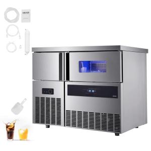 imageVEVOR Countertop Ice Maker 9 Cubes Ready in 6 Mins 26lbs in 24Hrs SelfCleaning Portable Ice Maker with Ice Scoop and Basket Ice Machine with 2 Sizes Bullet Ice for Home Kitchen Office Bar Party330 lbs24H