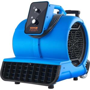 imageVEVOR Floor Blower 1560 RPM 4000 CFM Air Mover for Drying and Cooling Portable Carpet Dryer Fan with 3 Blowing Angles Timer 3Speeds Adjustment for Janitorial Home Commercial Use490 x 400 x 480 mm
