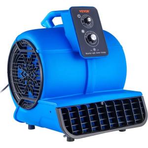 imageVEVOR Floor Blower 1560 RPM 4000 CFM Air Mover for Drying and Cooling Portable Carpet Dryer Fan with 3 Blowing Angles Timer 3Speeds Adjustment for Janitorial Home Commercial Use2600 CFM