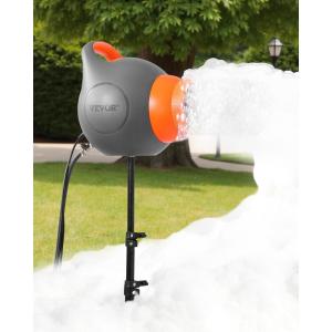 imageVEVOR Foam Machine 115 W Party Foam Cannon Portable Foam Maker with a Tripod Stand Powerful Foam Party Machine for Backyard Pool Outdoor Events Birthdays Celebrations and Party Grey ampamp YellowOrange