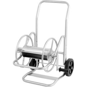 imageVEVOR Hose Reel Cart Hold Up to 300 ft of 58 Hose Garden Water Hose Carts Mobile Tools with 4 Wheels Heavy Duty PowderCoated Steel Outdoor Planting with Storage Basket for Garden Yard Lawn200 ft