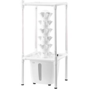 imageVEVOR Hydroponic Growing System with Grow Light 30 Pods Vertical 6 Tiers Hydroponic Tower Home Hydronic Garden with Water Pump Plants Germination Kit for Indoor Herbs Fruits and Vegetables6 Tiers30 PodsWith Grow Light