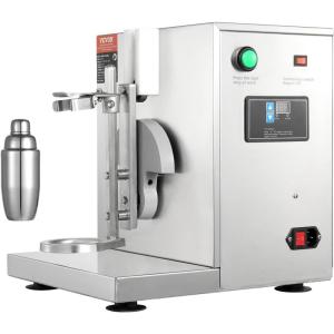 imageVEVOR Milk Tea Shaker Electric Milk Tea Maker Machine 0180s Adjustable Milk Tea Shake Mixer Machine with 750ML Stainless Steels Cup for Bubble Tea Boba Tea Juice Coffee Milk WineSingle 750ML
