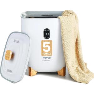 imageVEVOR Towel Warmers for Bathroom 25 L Towel Warmer Bucket with Auto Shut Off for Spa Fits up to 5 Oversized Towels Blankets Clothes Bathrobes PJs and MoreWhite