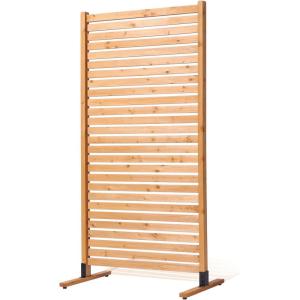 imageVEVOR Wooden Privacy Screen36quot W x 73quot H Outdoor Privacy Screen Freestanding Wood Privacy Panel with StandOutdoor Divider for Balcony Patio Lawn Garden
