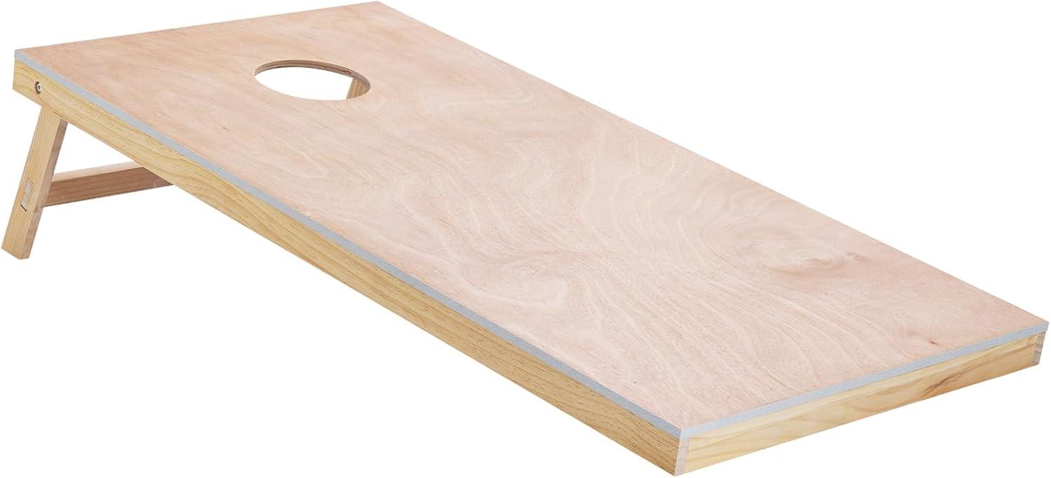 imageVEOVR Cornhole Set Corn Hole Game Boards Wood Portable Toss Board Indoor and Outdoor Cornhole Play for Adults for Yard Backyard Beach Camping4x2 ft DIY