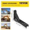 image18 inch Backhoe Excavator Thumb Attachments Weld On Adjustable Boom Tractor Excavator 12Inch Teeth Thick Steel Plate Assembly 12MM BoltOn Design32inch