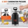imageBeer Growler Tap System 170Oz 5L Mini Keg 304 Stainless Steel Pressurized Beer Growler Keg Growler with Pressure Display CO2 Regulator Faucet LeakProof Ring For Draft Homebrew Craft Beer128 oz