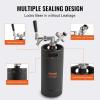 imageBeer Growler Tap System 170Oz 5L Mini Keg 304 Stainless Steel Pressurized Beer Growler Keg Growler with Pressure Display CO2 Regulator Faucet LeakProof Ring For Draft Homebrew Craft Beer128 oz