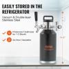 imageBeer Growler Tap System 170Oz 5L Mini Keg 304 Stainless Steel Pressurized Beer Growler Keg Growler with Pressure Display CO2 Regulator Faucet LeakProof Ring For Draft Homebrew Craft Beer64 oz