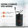 imageBeer Growler Tap System 170Oz 5L Mini Keg 304 Stainless Steel Pressurized Beer Growler Keg Growler with Pressure Display CO2 Regulator Faucet LeakProof Ring For Draft Homebrew Craft Beer170 oz