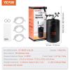 imageBeer Growler Tap System 170Oz 5L Mini Keg 304 Stainless Steel Pressurized Beer Growler Keg Growler with Pressure Display CO2 Regulator Faucet LeakProof Ring For Draft Homebrew Craft Beer170 oz