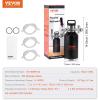 imageBeer Growler Tap System 170Oz 5L Mini Keg 304 Stainless Steel Pressurized Beer Growler Keg Growler with Pressure Display CO2 Regulator Faucet LeakProof Ring For Draft Homebrew Craft Beer64 oz