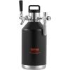imageBeer Growler Tap System 170Oz 5L Mini Keg 304 Stainless Steel Pressurized Beer Growler Keg Growler with Pressure Display CO2 Regulator Faucet LeakProof Ring For Draft Homebrew Craft Beer128 oz
