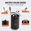 imageBeer Growler Tap System 170Oz 5L Mini Keg 304 Stainless Steel Pressurized Beer Growler Keg Growler with Pressure Display CO2 Regulator Faucet LeakProof Ring For Draft Homebrew Craft Beer170 oz