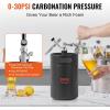 imageBeer Growler Tap System 170Oz 5L Mini Keg 304 Stainless Steel Pressurized Beer Growler Keg Growler with Pressure Display CO2 Regulator Faucet LeakProof Ring For Draft Homebrew Craft Beer170 oz