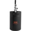 imageBeer Growler Tap System 170Oz 5L Mini Keg 304 Stainless Steel Pressurized Beer Growler Keg Growler with Pressure Display CO2 Regulator Faucet LeakProof Ring For Draft Homebrew Craft Beer170 oz