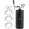 imageBeer Growler Tap System 170Oz 5L Mini Keg 304 Stainless Steel Pressurized Beer Growler Keg Growler with Pressure Display CO2 Regulator Faucet LeakProof Ring For Draft Homebrew Craft Beer128 oz
