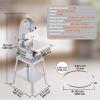 imageCommercial Electric Meat Bandsaw 1500W Stainless Steel Countertop Bone Sawing Machine Workbeach 193quot x 15quot 01679 Inch Cutting Thickness Frozen Meat Cutter with 6 Blades for Rib Pork BeefSliver