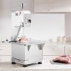imageCommercial Electric Meat Bandsaw 1500W Stainless Steel Countertop Bone Sawing Machine Workbeach 193quot x 15quot 01679 Inch Cutting Thickness Frozen Meat Cutter with 6 Blades for Rib Pork BeefSliver