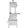 imageCommercial Electric Meat Bandsaw 1500W Stainless Steel Countertop Bone Sawing Machine Workbeach 193quot x 15quot 01679 Inch Cutting Thickness Frozen Meat Cutter with 6 Blades for Rib Pork BeefSliver