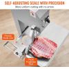 imageCommercial Electric Meat Bandsaw 1500W Stainless Steel Countertop Bone Sawing Machine Workbeach 193quot x 15quot 01679 Inch Cutting Thickness Frozen Meat Cutter with 6 Blades for Rib Pork BeefSliver