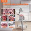 imageCommercial Electric Meat Bandsaw 1500W Stainless Steel Countertop Bone Sawing Machine Workbeach 193quot x 15quot 01679 Inch Cutting Thickness Frozen Meat Cutter with 6 Blades for Rib Pork BeefSliver