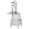 imageCommercial Electric Meat Bandsaw 1500W Stainless Steel Countertop Bone Sawing Machine Workbeach 193quot x 15quot 01679 Inch Cutting Thickness Frozen Meat Cutter with 6 Blades for Rib Pork BeefSliver